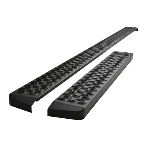 Westin 27-80005 Grate Steps Running Boards fits 2015-2025 Transit Van 150 250 350 (46" Driver Side & 97" Passenger Side) Textured Black Pair