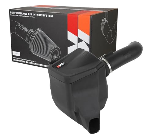 K&N Cold Air Intake System: High-Flow Air Filter, Increase Performance & Towing: Compatible with 2020-2025 Chevrolet/GMC: Silverado 2500 & 3500, Sierra 2500 & 3500, 63-3119