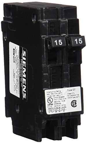 Siemens Q1515 15 Amp Dual Pole Circuit Breaker