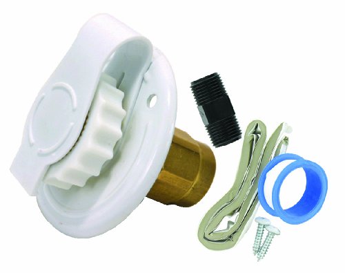 Valterra A01-0171LFVP White 2-3/4" Lead-Free Metal Water Inlet