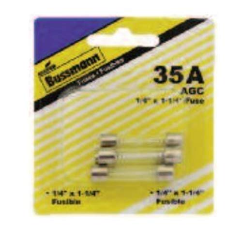 Bussmann BP/AGC-2 2 Amp Fast Acting Glass Tube Fuse, 250V UL Listed Carded, 5-Pack