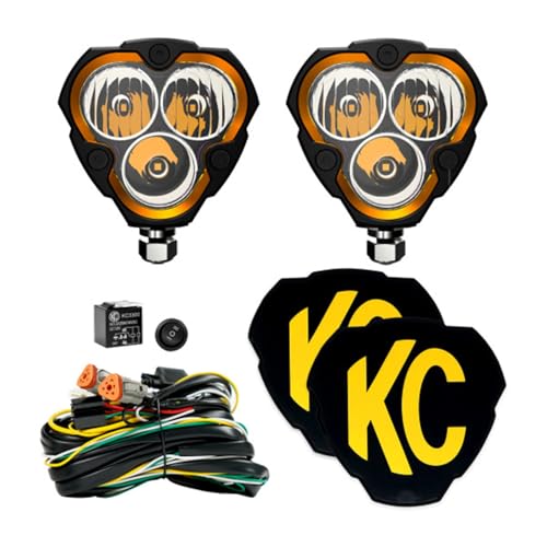 KC Hilites Flex ERA® 3-2-Light Master LED Light Pod Kit, Black