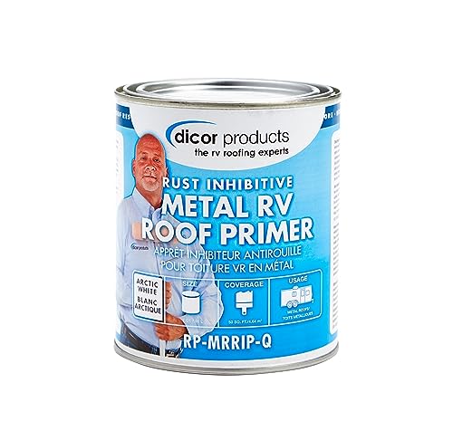 Dicor RP-MRRIP-Q Metal Roof Rust Inhibitive Primer - Arctic White, 1 Quart