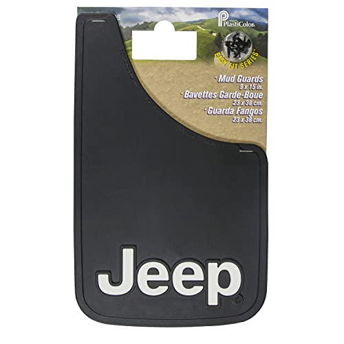 Jeep 9x15 Mud Guards, 9" x 15" Mud Guards by Plasticolor (000491R01)