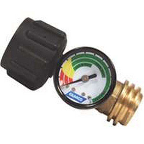 Camco RV Propane Gauge and Leak Detector | Features Type 1 Connection for RVing, Boating, Gas Grills and More (59023)