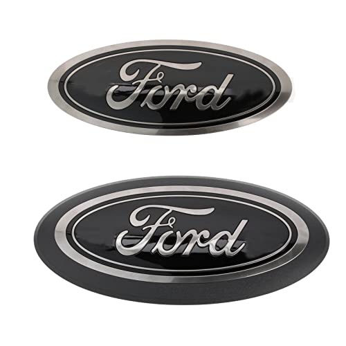 Ford 2018-2023 F-150 Front Grille and Rear Tailgate Black Appearance Emblem Kit M-1447-F15B