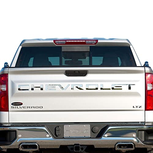 Putco Chevrolet Tailgate Letters Kit - Stainless Steel - Cut Lettering - Fits Chevy Silverado 2019-2026