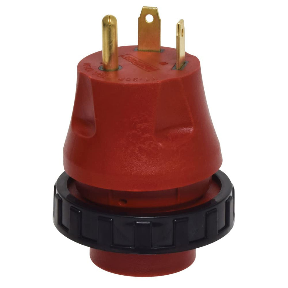 Mighty Cord Valterra A10-3030DAVP Detachable Adapter Plug - 30AM to 30AF, Red (Carded)