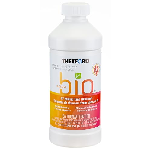 Thetford AquaBio RV Holding Tank Treatment - Citrus Twist Scent - Formaldehyde Free - 32oz