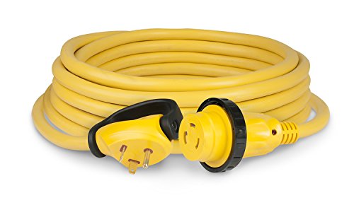 ParkPower by Marinco 25SPP.RV 30 Amp 125V Swivel Handle RV Power Cord, Yellow, 25'