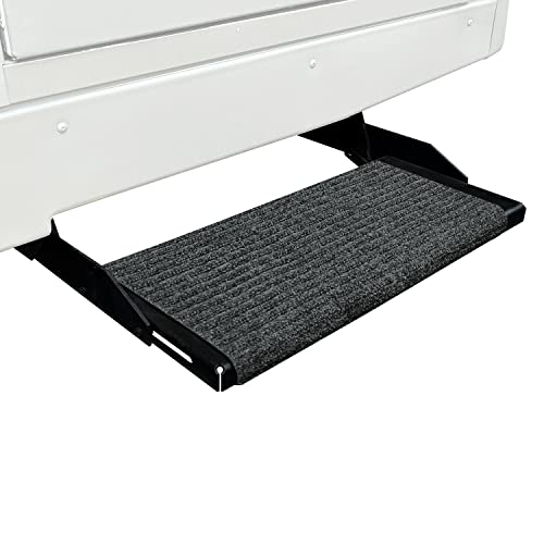 Prest-O-Fit 2-0420 Ruggids RV Step Rug Black Granite 23 In. Wide 19 - Inch X 23 - Inch
