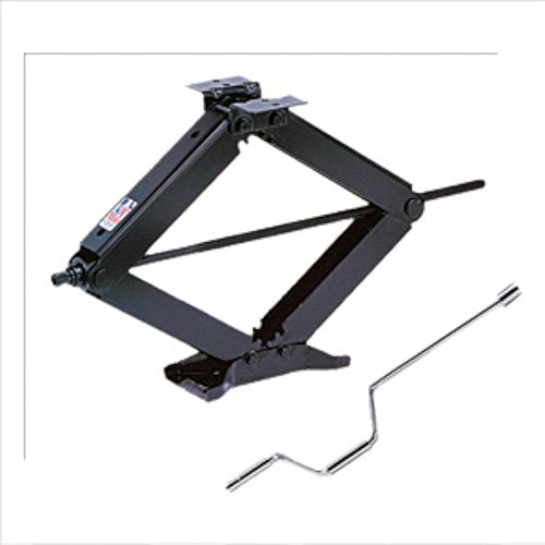 BAL 24002C Classic Scissor Jacks – Set of 2 Manual Stabilizer Jacks for RVs & Trailers – 24" Lift, 5000 lb. Capacity Each, Durable Steel, Bolt-On or Weld-On