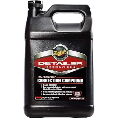 Meguiar's Microfiber Correction Compound - Advanced Polishing Solution for Removing Scratches, Swirls, and Oxidation, Ideal for Professional Detailers and Car Enthusiasts Alike
