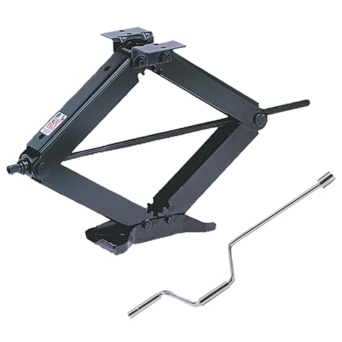 BAL 24002D Classic Scissor Jacks – Set of 2 Manual Stabilizer Jacks for RVs & Trailers – 24" Lift, 7500 lb. Capacity Each, Durable Steel, Bolt-On or Weld-On