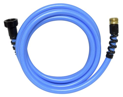 Valterra W01-8120 AquaFresh High Pressure Drinking Water Hose with Hose Savers - 1/2" x 10', Blue