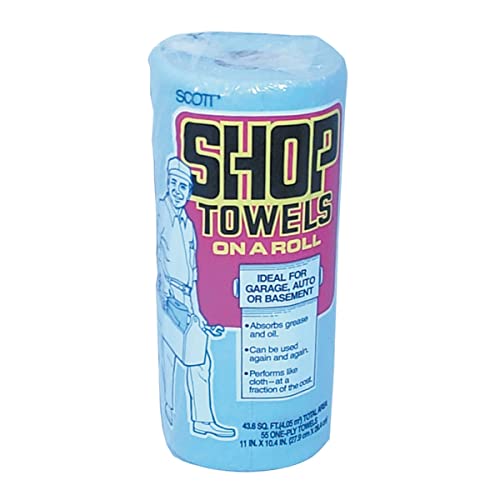 Kimberly-Clark 75130 SCOTT Shop Towel Roll, 55 Count (Pack of 1)