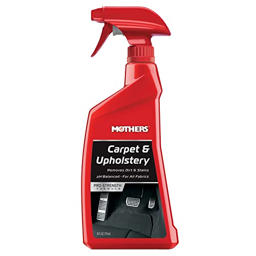 Mothers Carpet & Upholstery Cleaner, 24 oz. — Pro-Strength, pH-Balanced Formula Removes Ground-in Dirt, Soil & Stains from Cloth, Carpet, Velour & Vinyl, Restores a Clean Fresh Look (05424)
