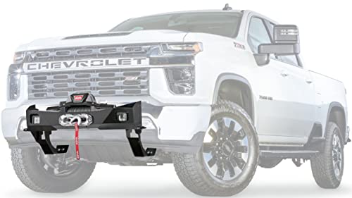 WARN 108003 Trans4mer Gen III Winch Mounting Bracket Kit for Mid-Frame Winches, Fits: Chevy Silverado HD 2500/3500 (2020-2022), Black