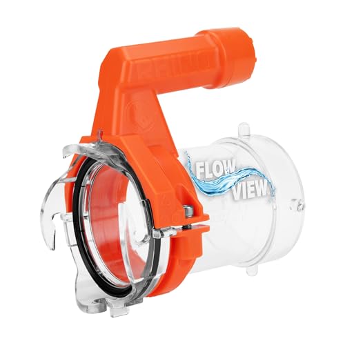 Camco Rhino RV Sewer Hose Extender PRO – 5″ Sewer Hose Extension — Torque-Grip Handle with Built-in LED Flashlight — The Easiest Way to Connect Your RV Sewer Hose (39570)