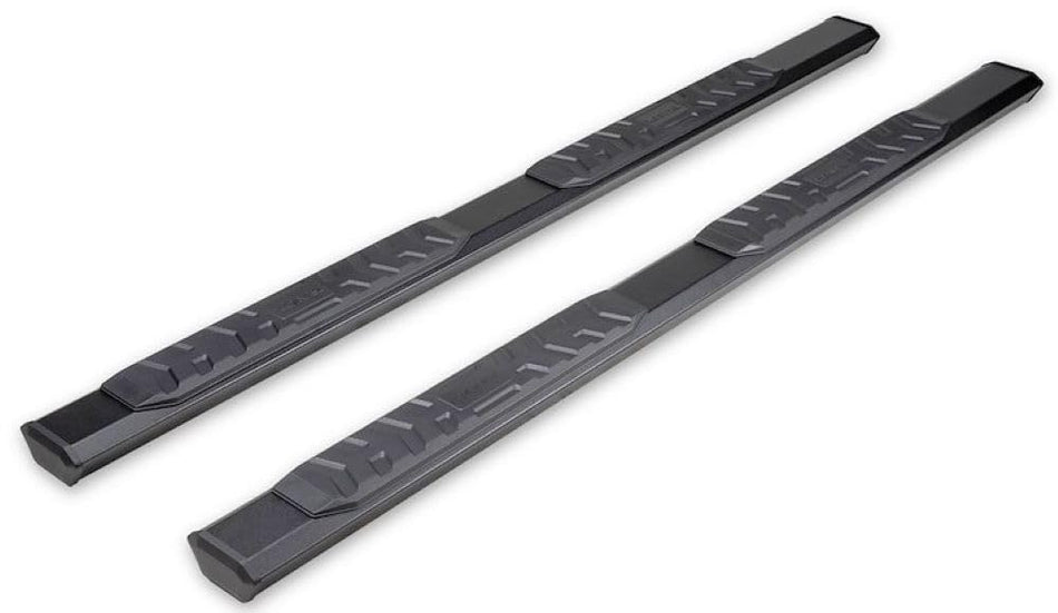 TrailFX Nerf Bars Fits 2009-2018 Ram 1500 Crew Cab Titanium Black Powder Coated Aluminum 4-1/2 Inch Hexagonal Side Steps with Step Pads Rocker Panel Mount Set of 2 Running Boards