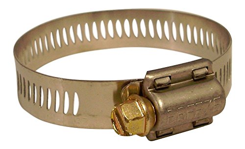 Breeze-62028H Power-Seal Stainless Steel Hose Clamp, Worm-Drive, SAE Size 28, 1-5/16" to 2-1/4" Diameter Range, 1/2" Bandwidth (Pack of 10)