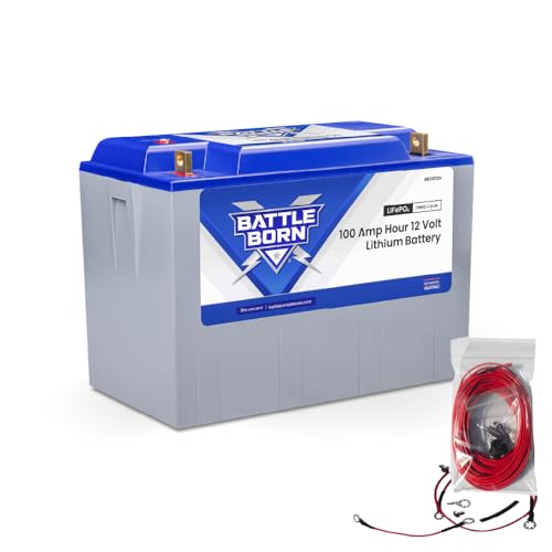 100Ah 12V Heated Lithium-Ion (LiFePO4) RV, Marine, Solar, & Off Grid Battery - Integrated Heating Technology - Internal BMS, High & Low Temperature Protection - Battle Born Batteries