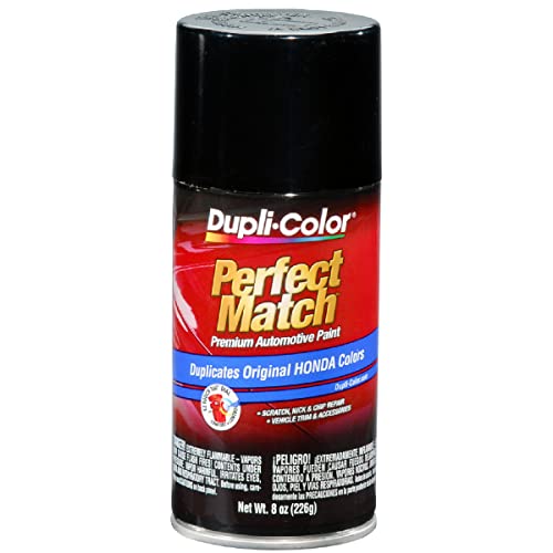 Dupli-Color Perfect Match Premium Automotive Paint, Black (M), 8 oz