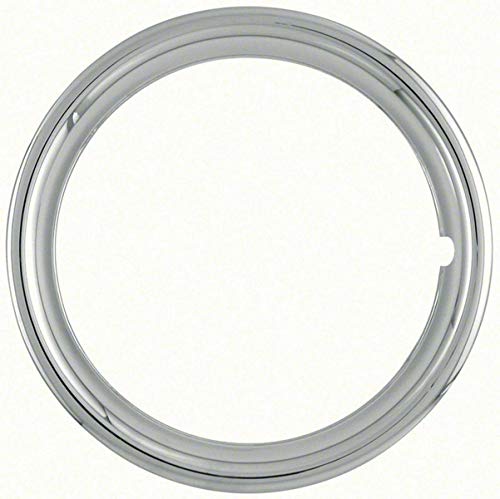 Set of 4 Chrome plated Steel 15" Universal 1.75 inch Beauty Trim Rings 1515C