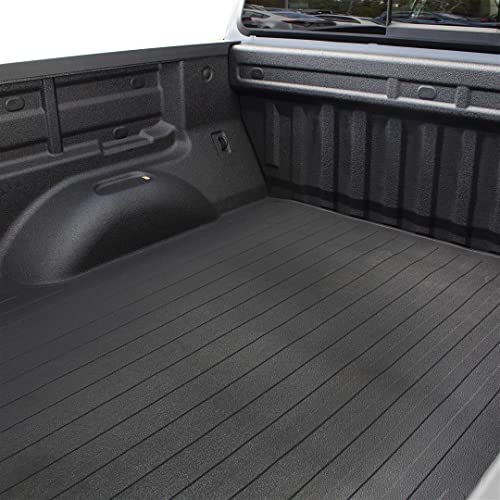 TrailFX 642N Rubber Bed Mat Fits Chevrolet Silverado 2500 HD 6.8 Foot Bed 2020-202681 Inch x 70 Inch Drop-in Direct-Fit Textured Pebble Surface No Raised Edges Black