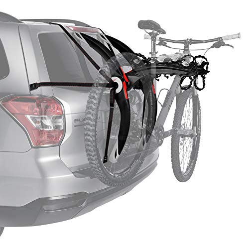 Car Bike Rack Trunk Hatch Mount Holds 3 Bikes Frame Clamp Non-Foldable Aluminum Black G3 Bike Rack