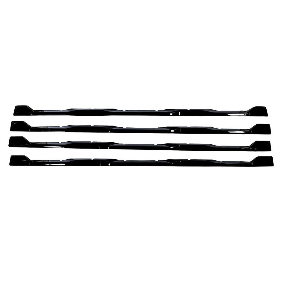 CCI Grille Insert GI208BLK, Tape-On Overlay, 4 Piece, Gloss Black, ABS Plastic, Fits 2024-2025 Chevrolet Silverado 2500/3500 HD