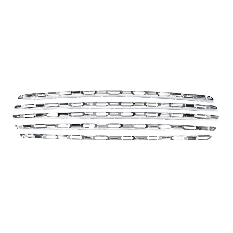 CCI Grille Insert GI189, Overlay, Bar Style, 5 Piece, Chrome Plated, ABS Plastic, Fits 2022-2024 Ram 1500- New Model Big Horn Model