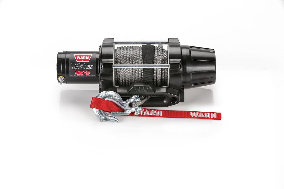 WARN VRX 45-S Powersport Winch – 4,500 lb Pulling Capacity, Synthetic Rope, Sealed Motor, All-Metal Gear Train, Waterproof Construction for ATV/UTV Recovery, Trail Riding & Utility Work