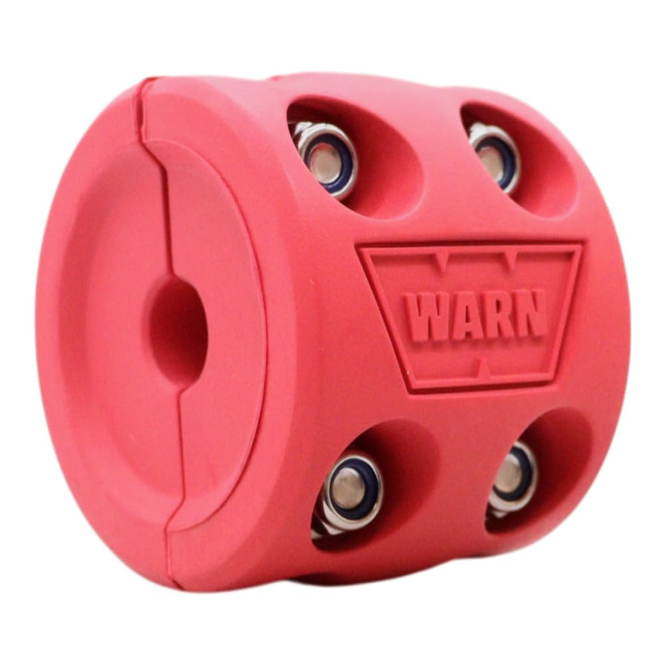 WARN 108789 Winch Hook Rubber Bump Stop – Split Design, (Red) Protects Fairlead & Winch Components Universal Fit for Most Winch Hooks Heavy‑Duty Rubber Construction