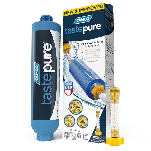 Camco 40013 TastePURE KDF/Carbon Water Filter , Blue