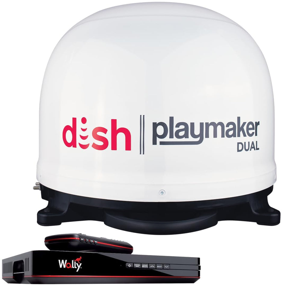 Winegard Dish Playmaker Bundle Automatic Satellite Antenna, White