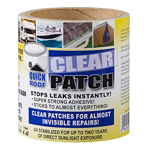 Cofair Products QRCP40 Quick Roof Clear Patch 4" x 20'