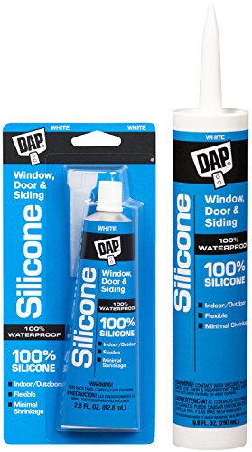 DAP Clear Silicone Door, Siding and Window Sealant 2.8 oz.