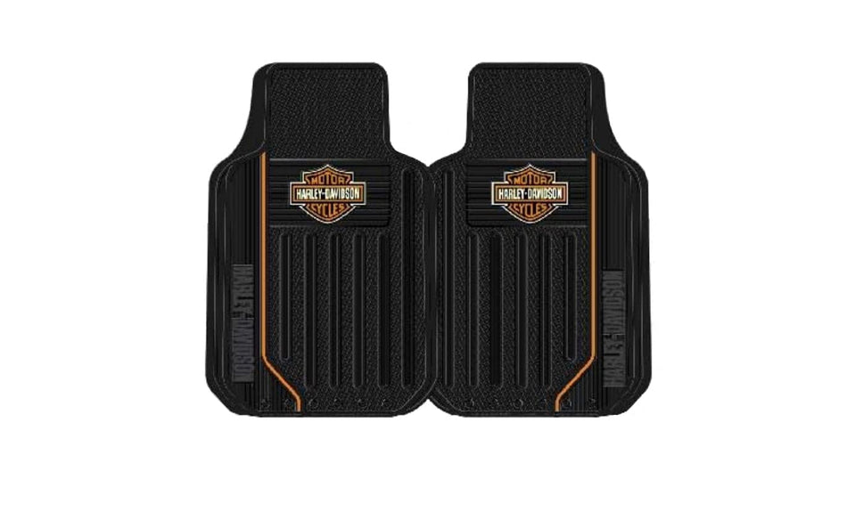 Harley Elite Series B&S Orange Floor Mats