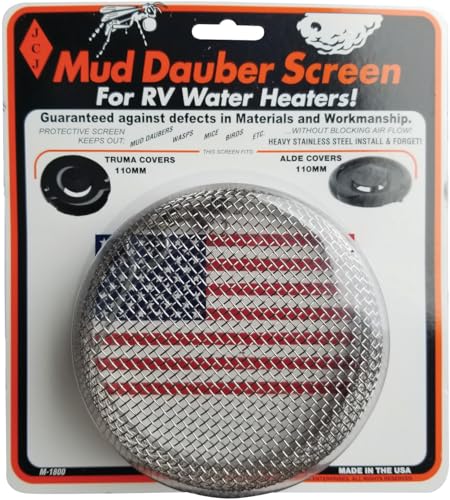 JCJ Enterprises M-1800 Mud Dauber Screen for Truma and Alde Water Heaters 110 mm (Airstream)
