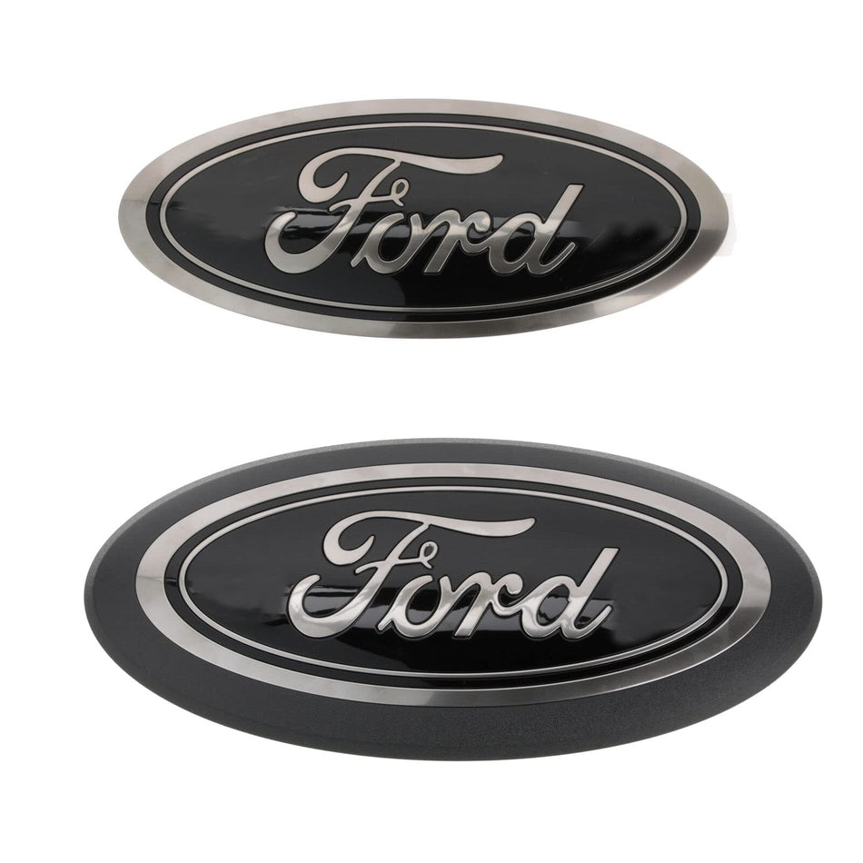 Ford 2018-2023 F-150 Front Grille and Rear Tailgate Black Appearance Emblem Kit M-1447-F15B