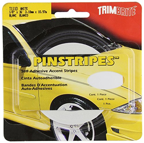 TRIMBRITE T1110 1/8 Pinstripe Tape White