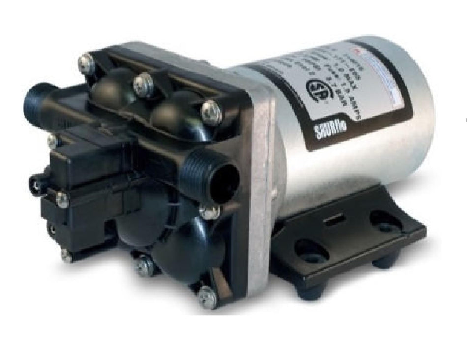 PENTAIR SHURFLO Revolution 4008-171-E65 RV Fresh Water Pump 115V AC 3.0 GPM 55 PSI Quiet Automatic Demand Diaphragm By-Pass Pump