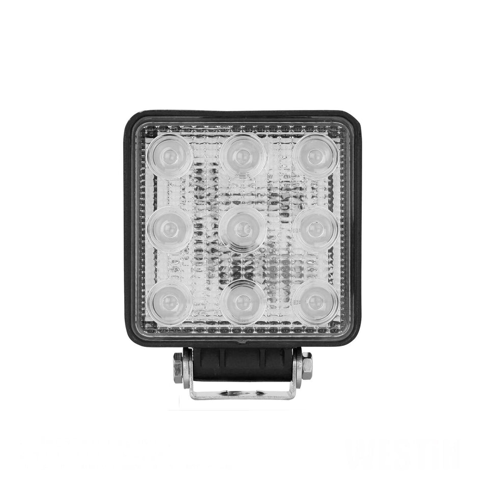 Westin 09-12211B Square LED Work Utility Light LED 4.6x5.3 in. Flood with 3W Epistar