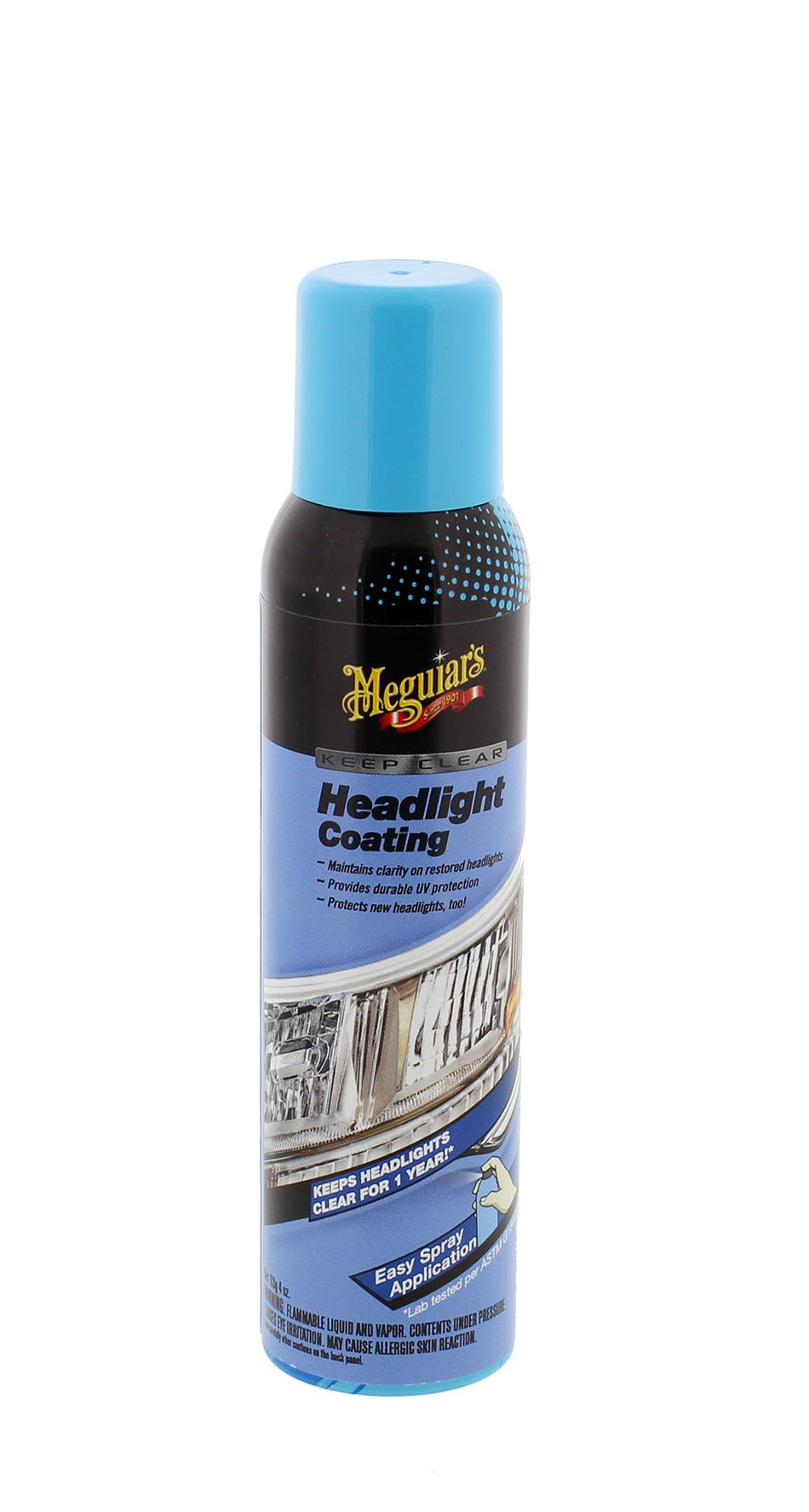 Meguiar's Keep Clear Headlight Coating, Maintain Like-New Clarity of Your Headlights with an Easy-to-Use Formula and UV Protection that Lasts All Year Long, 4 Ounce Aerosol