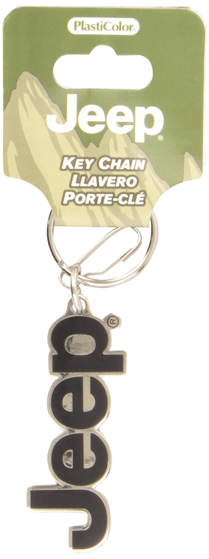 Plasticolor Molded 004266R01 Key Chain with Jeep Logo