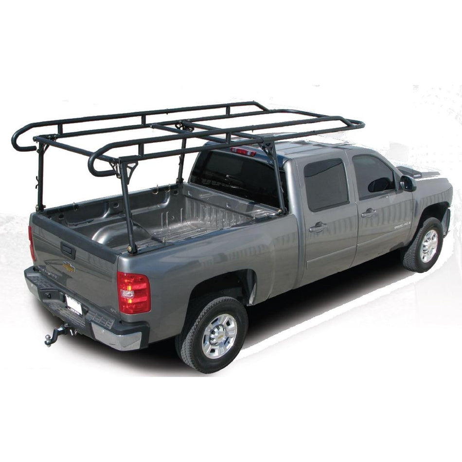 Ladder Rack 1500 Pound Capacity MultiFit Powder Coated Black Steel