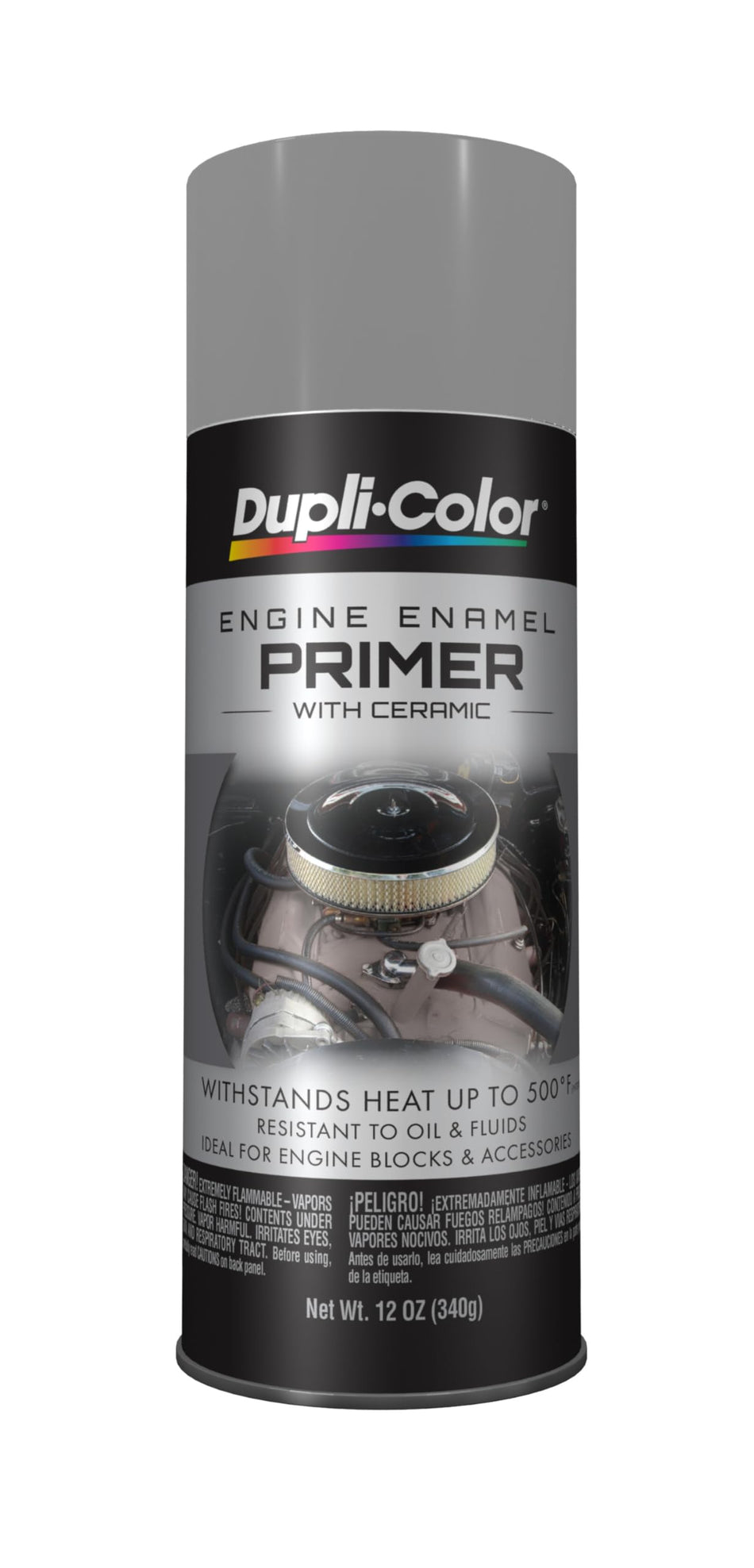 Dupli-Color DE1612 Engine Enamel Spray Paint with Ceramic - Gray Primer - 12 oz Aerosol Can