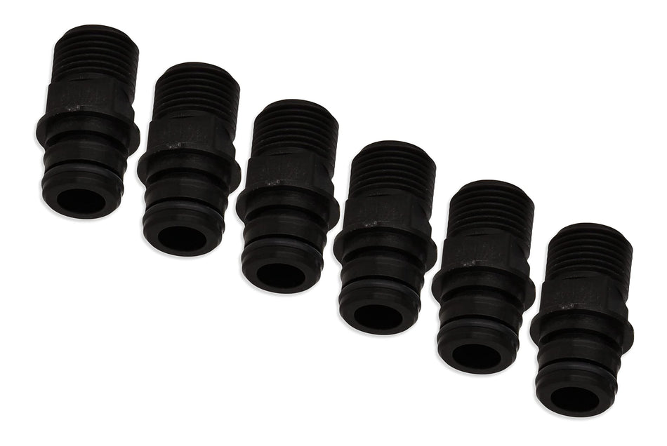 Flojet 20381-000 Electric Pump Fitting - Quad Port x 1/2"-14 Male, Straight (6)