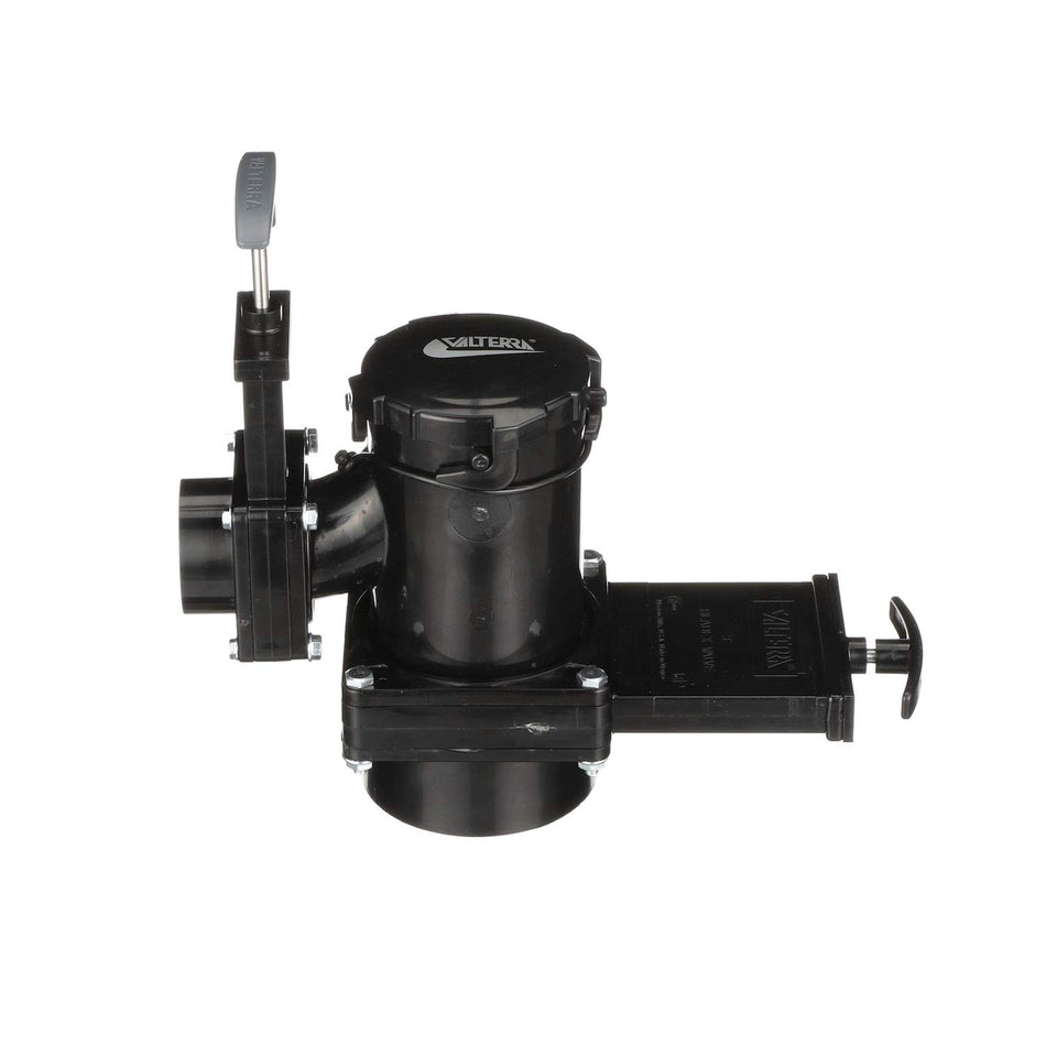 Valterra San Tee Double Rotating Valve, Mess-Free Waste Valve for RV's, Campers, Trailers, 3" x 1.5" Hub